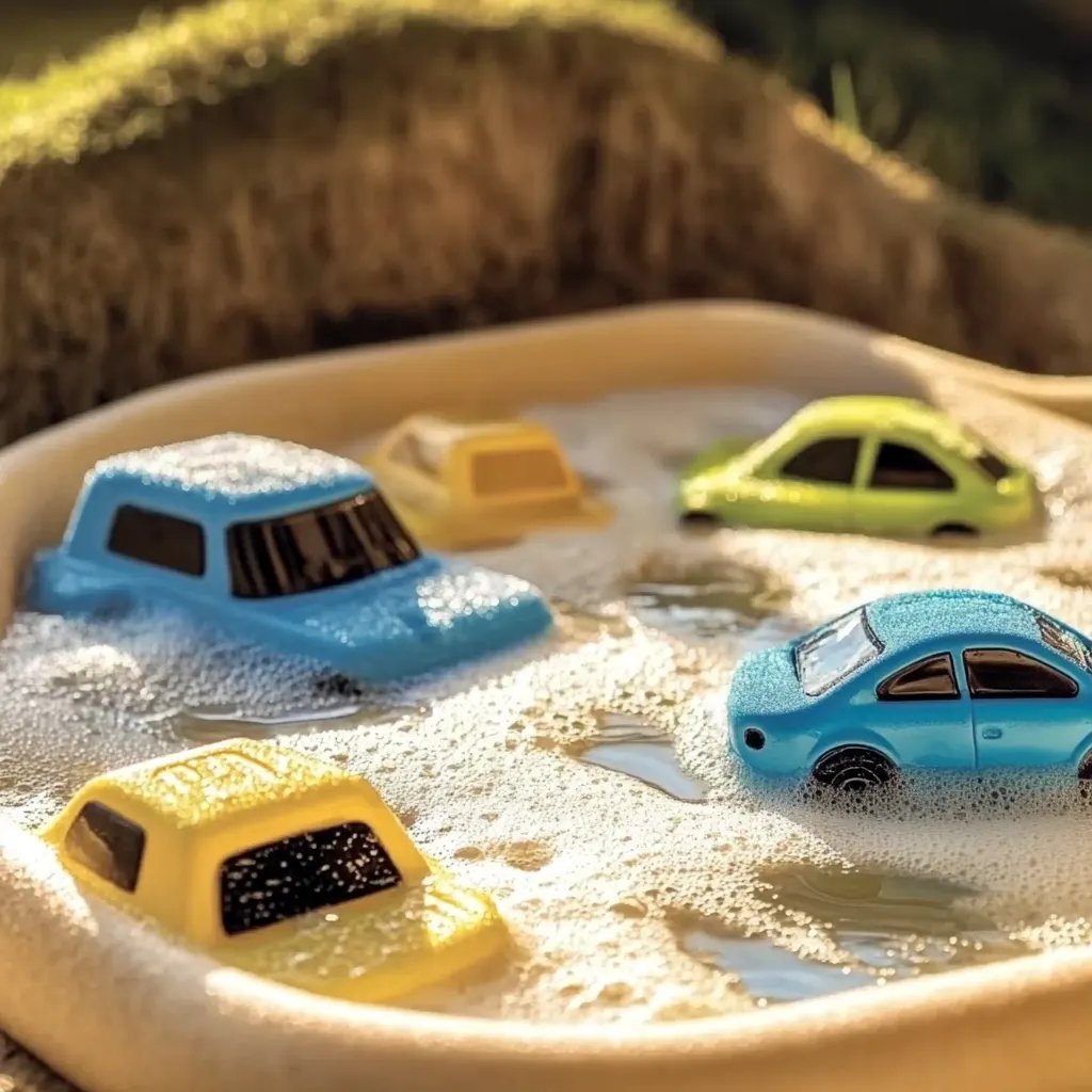 How to Make Car Wash Foam Bin – Soapy, Fun for Little Mechanics!