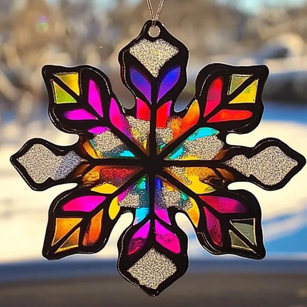 #How to Make Stained Glass Snowflake Suncatcher: A Step-by-Step Guide