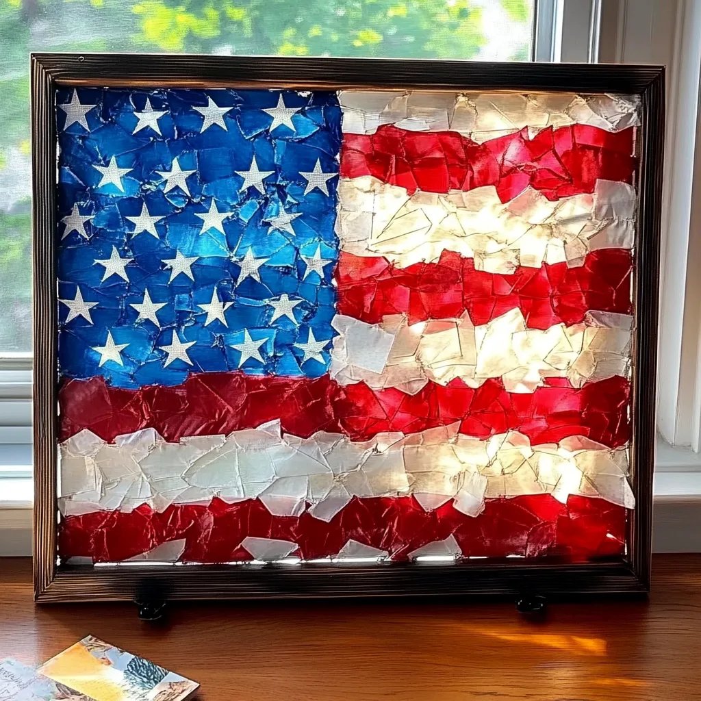 Crafting an American Flag Suncatcher: A Step-by-Step Guide