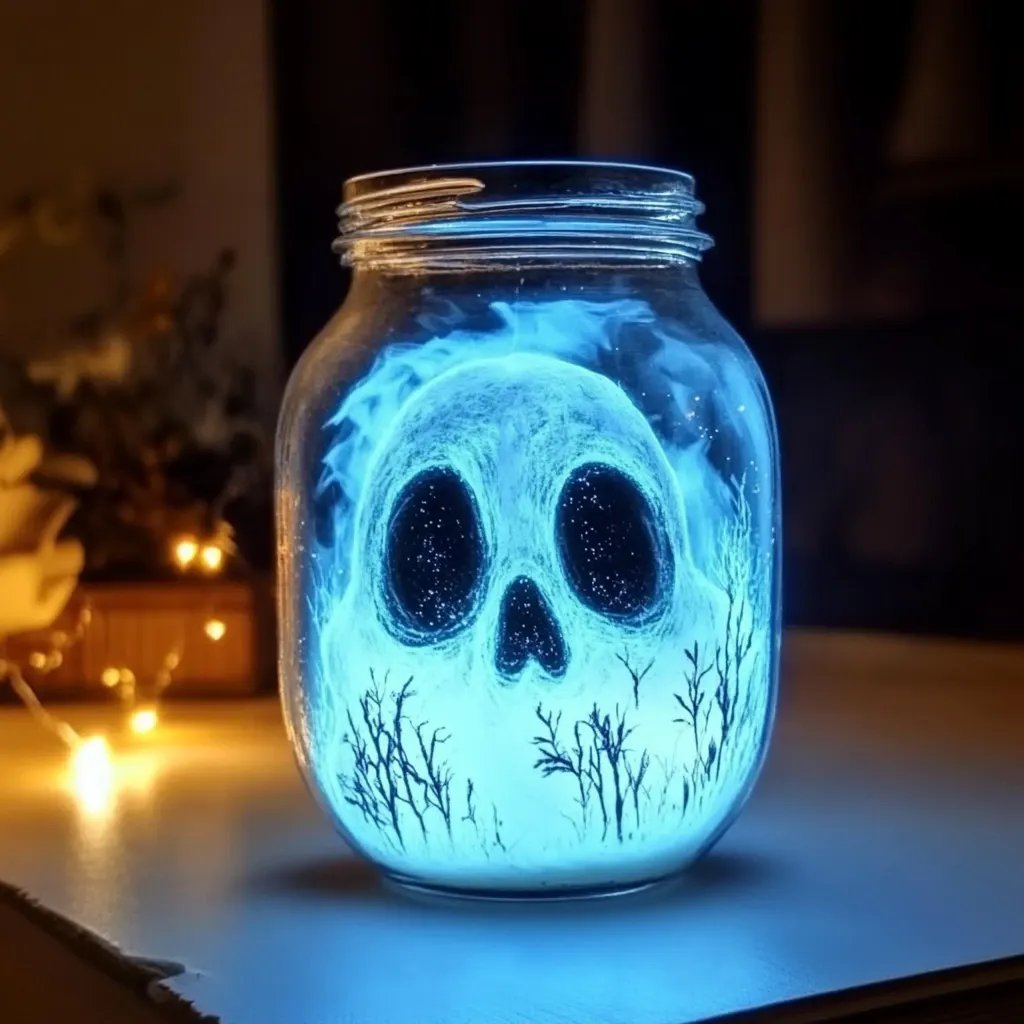 #How to Make a Baking Soda Glowing Ghost Jar