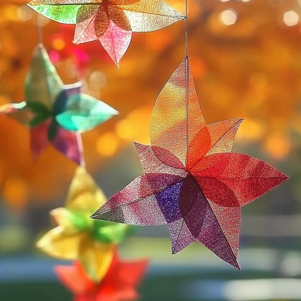 Crafting Sunshine: How to Make Tissue Paper Leaf Suncatchers
