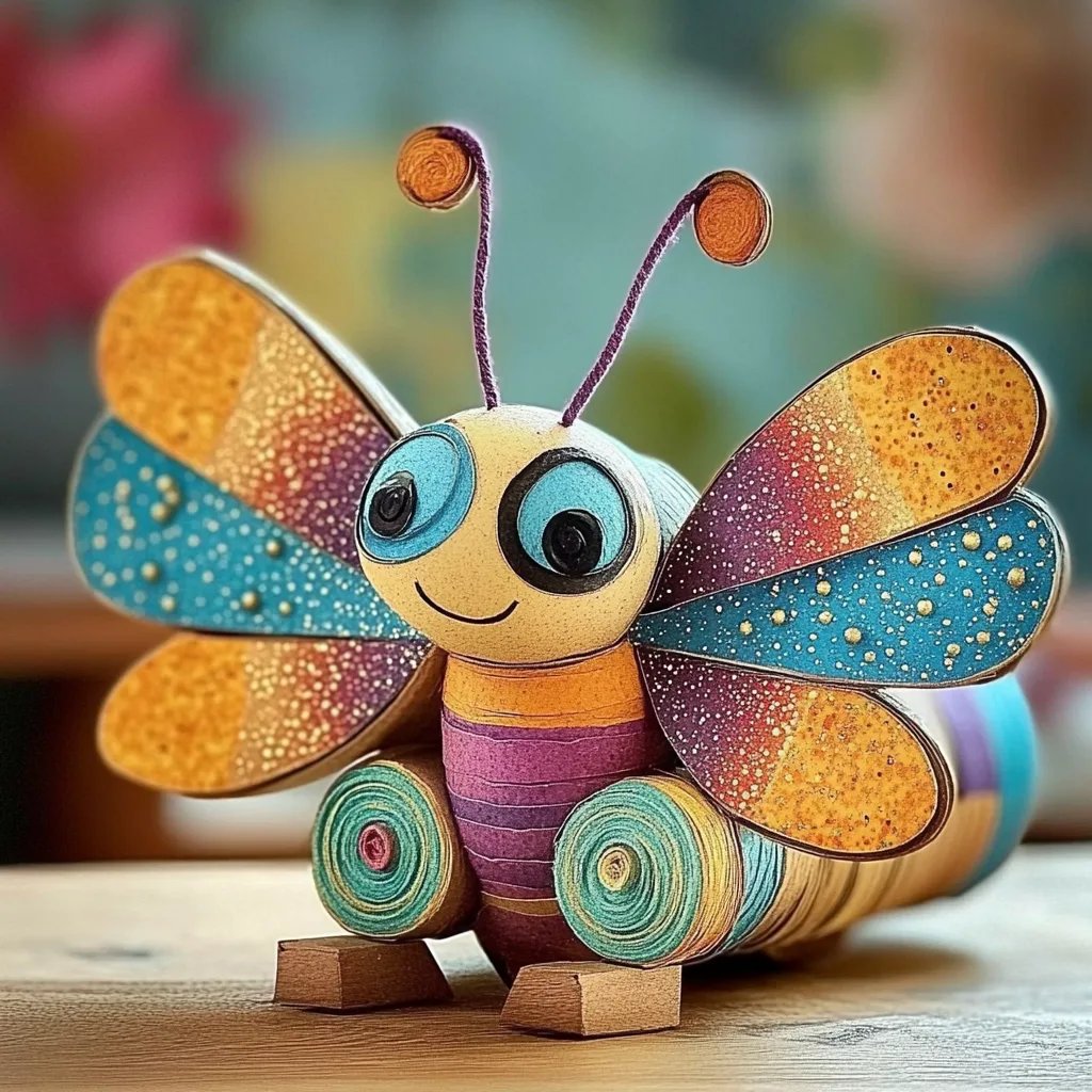 Crafting Joy: How to Make a Beautiful Cardboard Tube Dragonfly