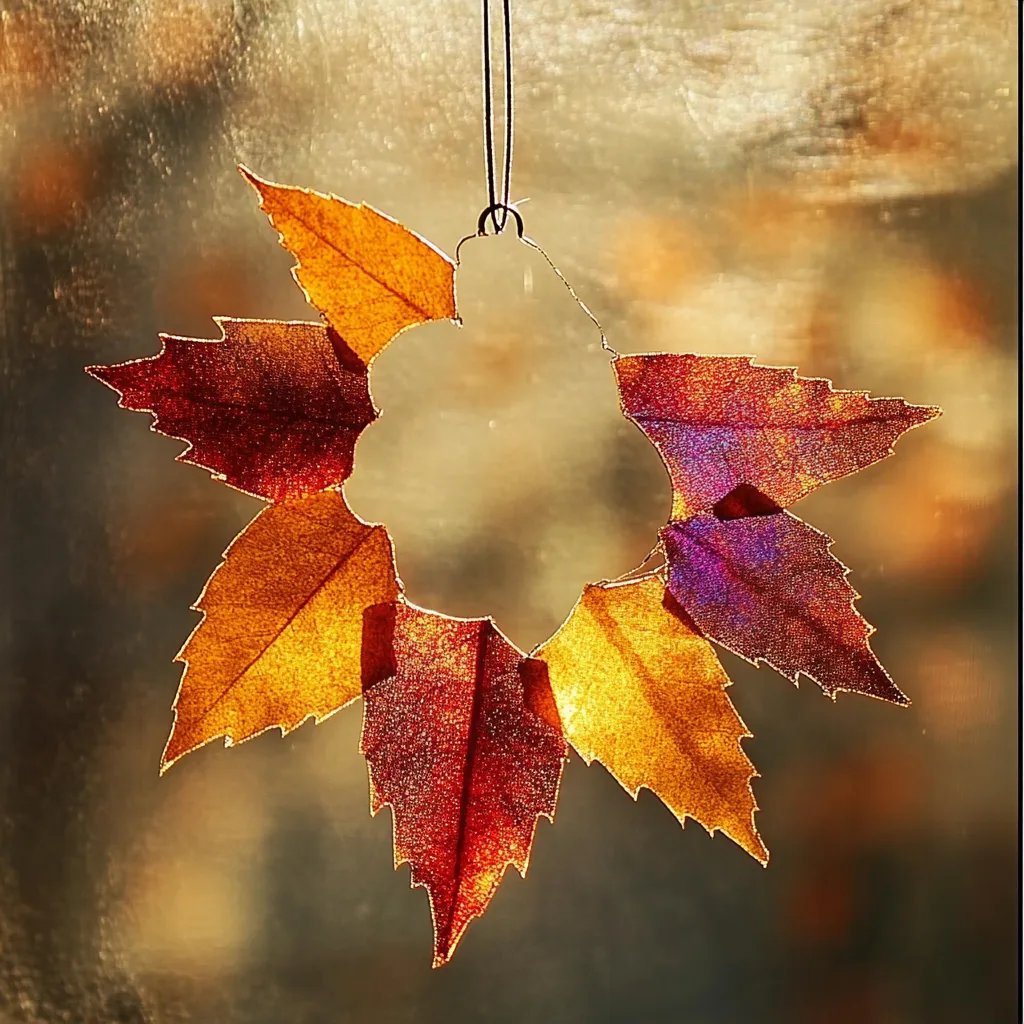 Shimmering Autumn Leaf Suncatcher: An Amazing Ultimate Guide