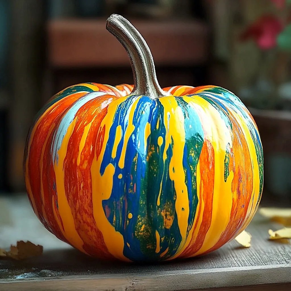 Rainbow Pour-Paint Pumpkins: An Amazing Ultimate Guide with 7 Steps