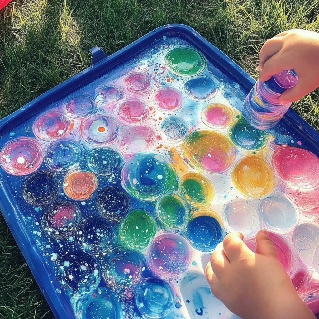 How to Create Stunning Bubble Paintings: A Fun and Colorful Activity
