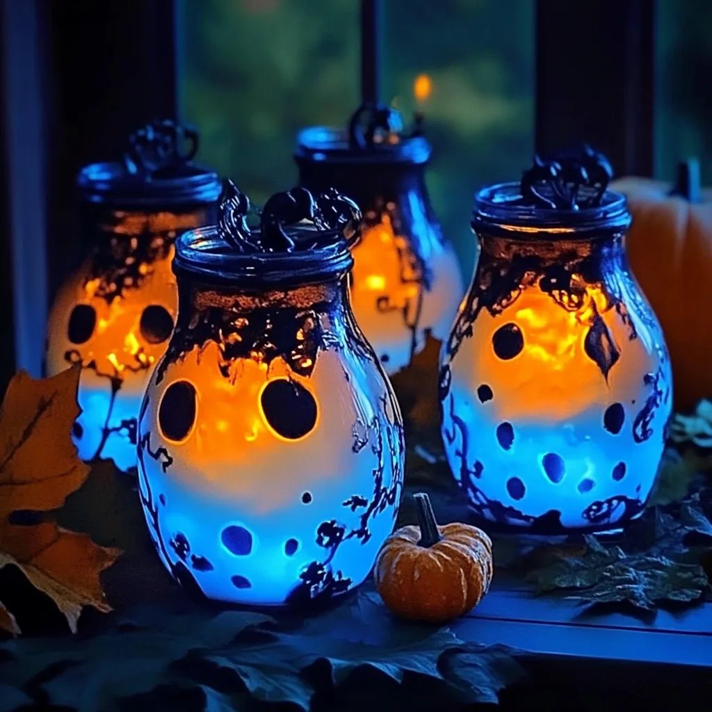 Spooky Glow-in-the-Dark Ghost Jars: An Incredible Ultimate Project for 7 Halloween Nights